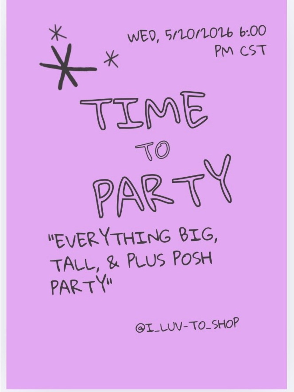 Time to Party! 5/20/26